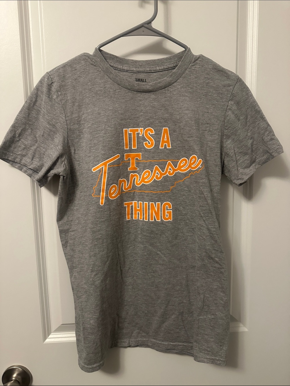 Pressbox Gray Tee with Orange Tennessee Graphic